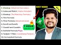 Top 10 Most Important Excel Formulas | Excel Formulas and Functions in hindi