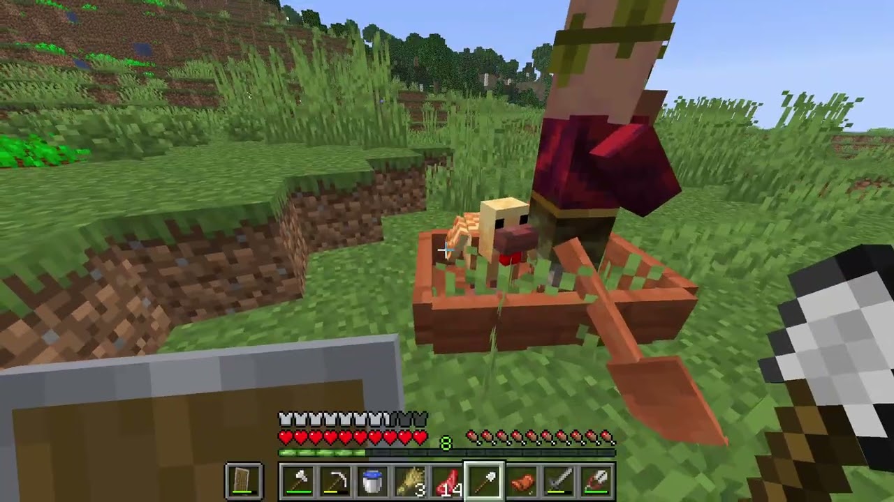 Minecraft  dünyamda köyün yanına demir farmı yaptım