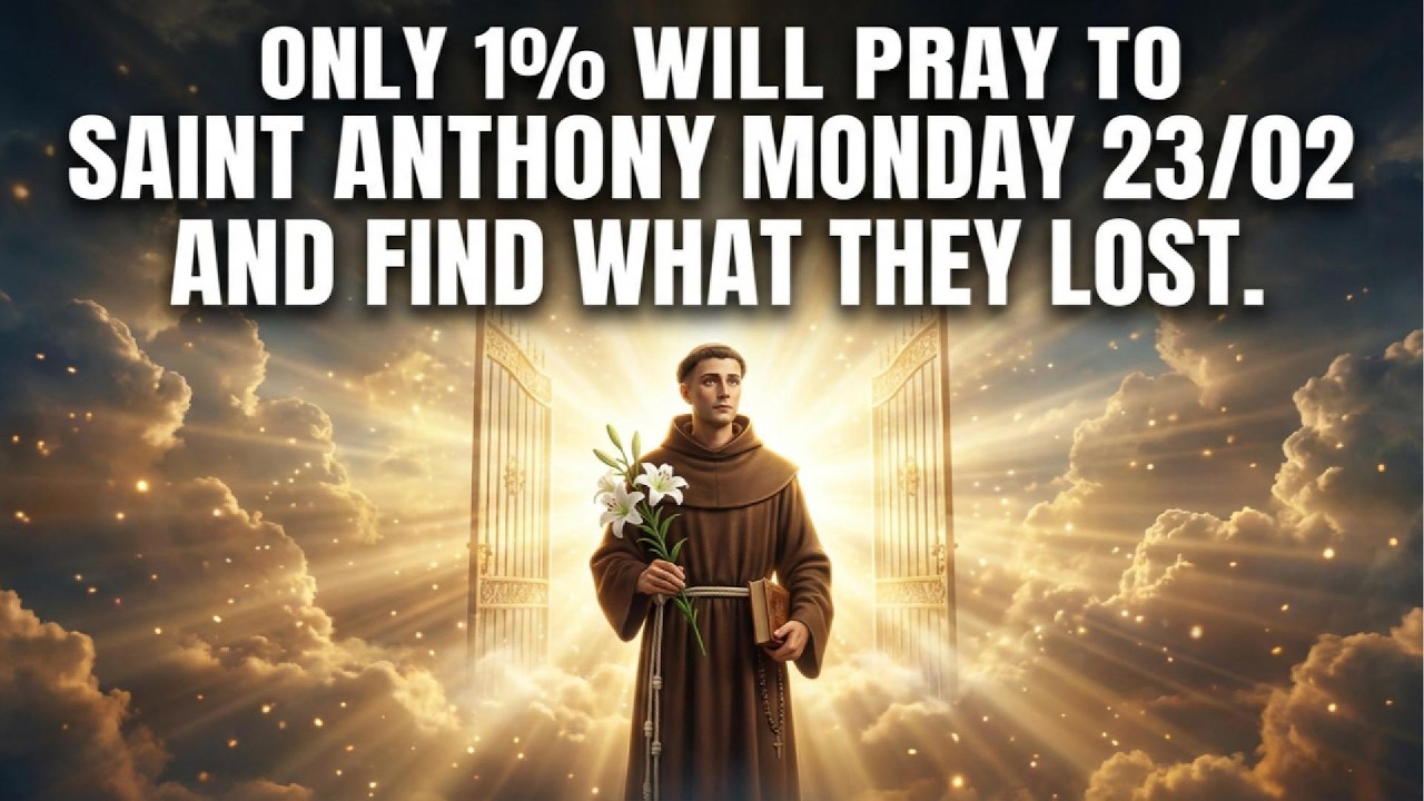 Only 1% will pray to Saint Anthony MONDAY 23/02 and find what they lost