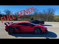 AVENTADOR SVJ BOUNCES OFF LIMITER FULL SEND!! Plus Ford GT, Carrera GT at Cars and Coffee Austin
