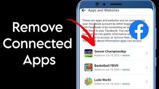 How To Remove Linked App From Facebook | How to Remove link app with Facebook screenshot 5