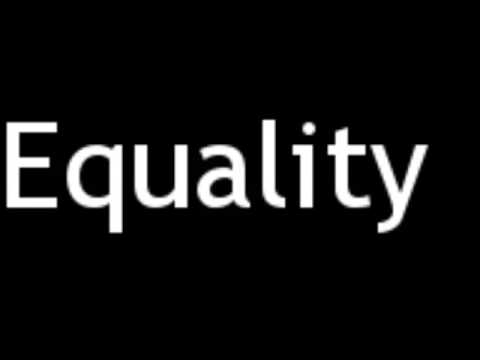bur synet Tangle How to Pronounce Equality - YouTube