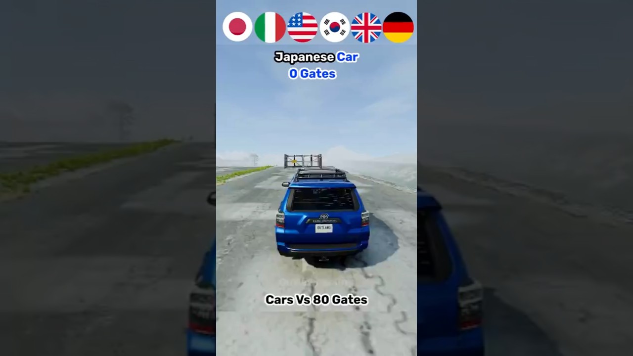 Cars Vs 80 Speedbumps 