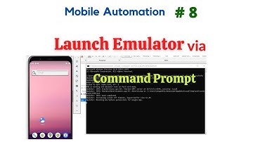 #MobileAutomation - 8 | Launch Emulator Via Command Prompt | #NATASATech
