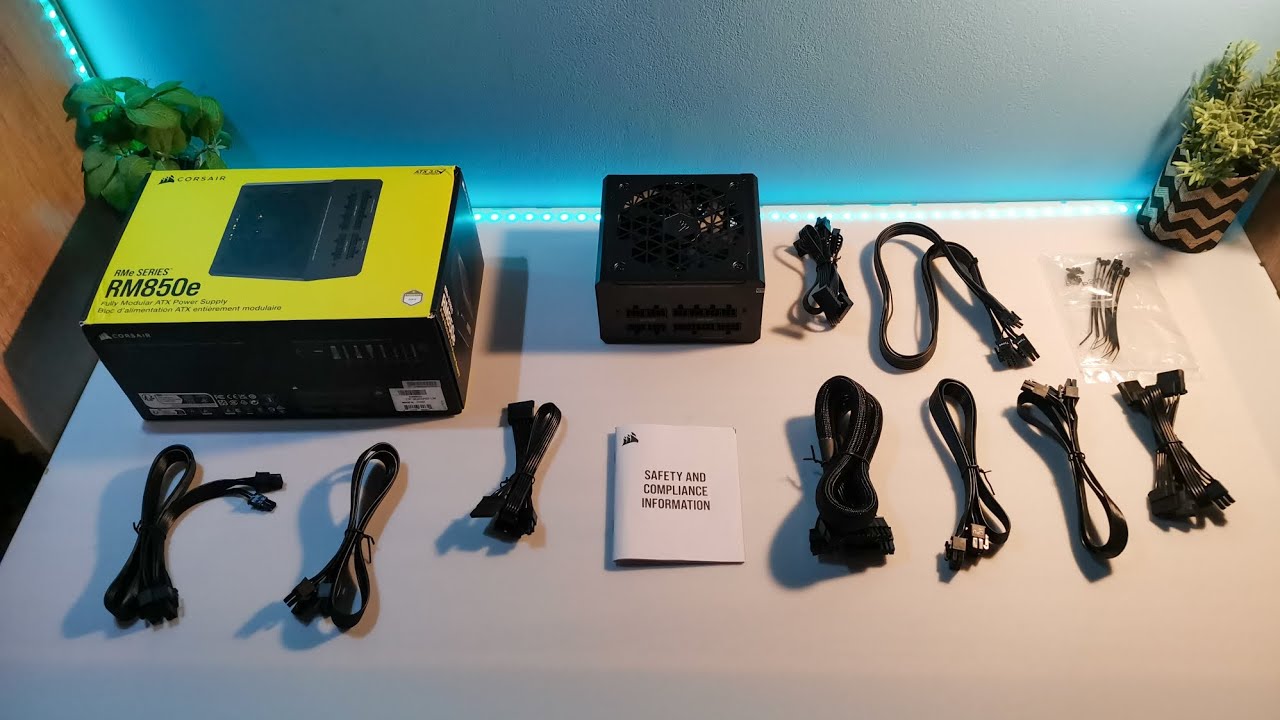 asmr unboxing corsair power supply (corsair RM850e) 