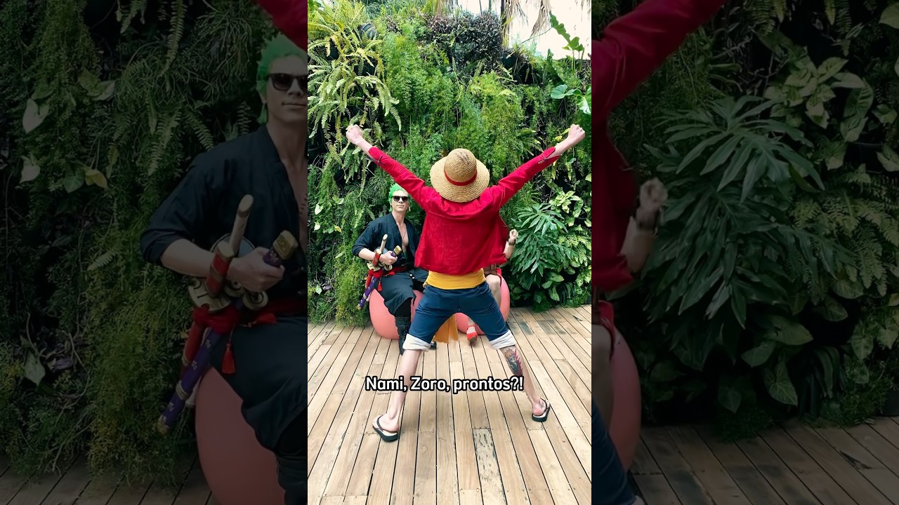 Nami, Zoro e Luffy procurando a Chilli Beans #onepiececosplay #onepiece