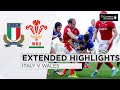 Italy v Wales - EXTENDED Highlights | Wales Continue Grand Slam March! | 2021 Guinness Six Nations