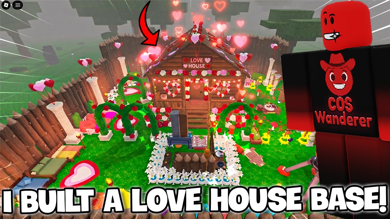 I Built a Valentine Love House | 99 Nights in the Forest