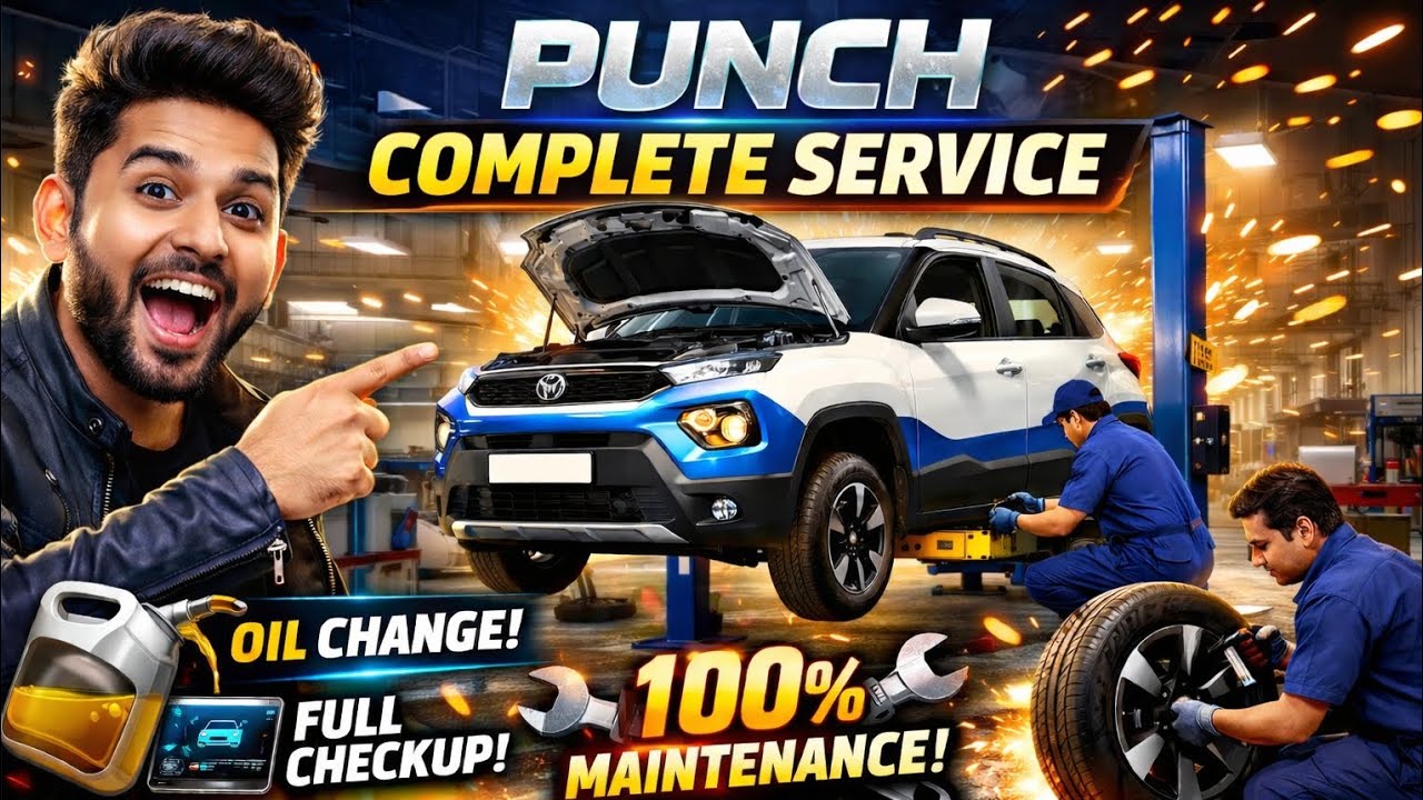 TATA Punch Complete Service 😱 | Full Service Cost, Process & Real Experience | Must Watch