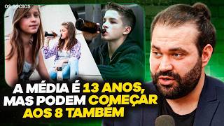 QUAL É A IDADE MÉDIA DO PRIMEIRO GOLE DE ÁLCOOL NO BRASIL?