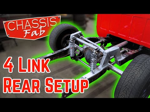 How To Fit Giant Billet Wheels Under Your C10 - Chassis Fab 4 Link Coilover Kit