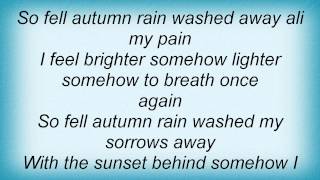 Video thumbnail of "Lake Of Tears - So Fell Autumn Rain Lyrics"