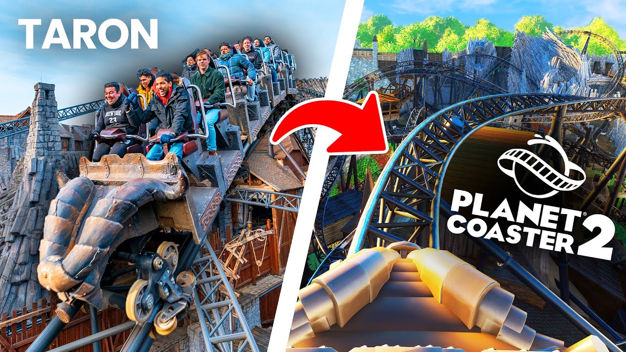 Реконструкция аттракциона TARON в Planet Coaster 2 завершена | Вид от первого лица и обзор