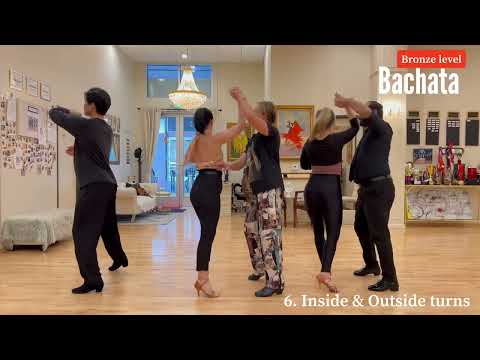 6. Inside & Outside turns - Bronze level - BACHATA