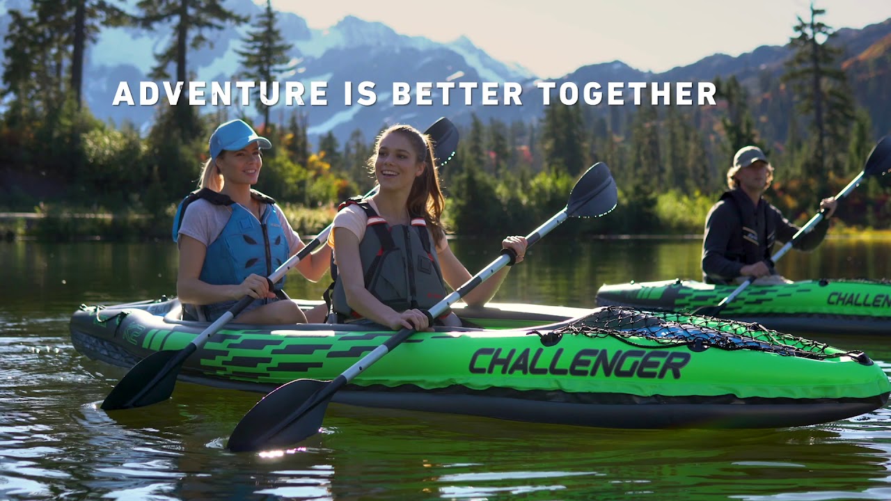 Kayaks hinchables Challenger K2 y Explorer K2 INTEX YouTube