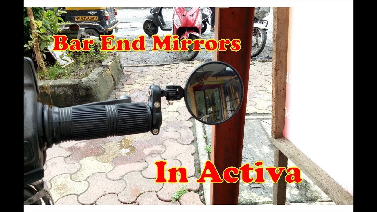 Bar end mirrors for activa, jupiter. All other scooters YouTube