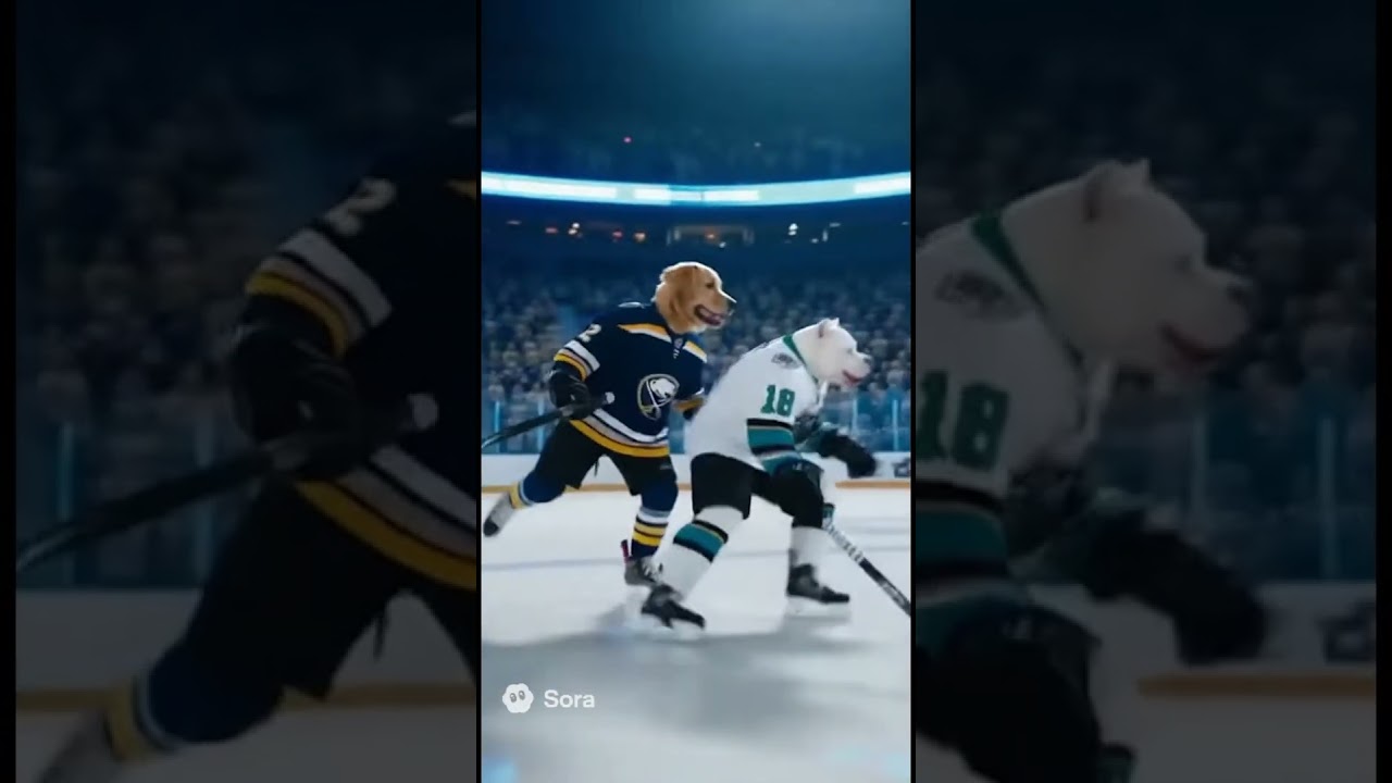 Dogs Play Hockey Like Pros!