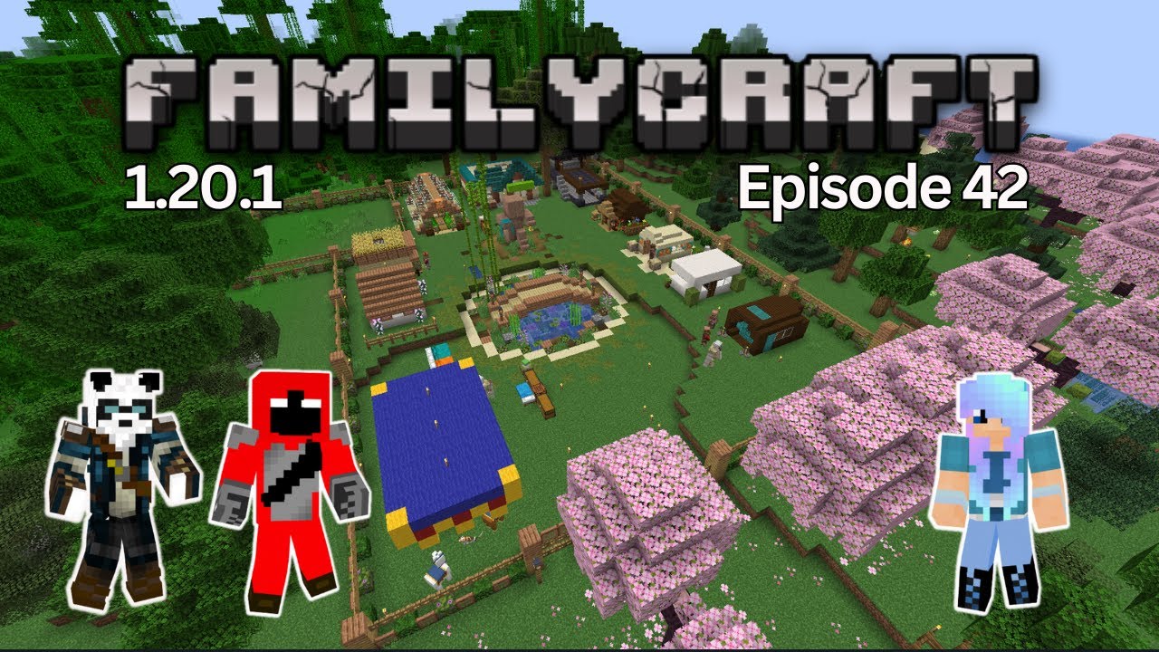 DoubleK Plays Minecraft - FamilyCraft SMP - Episode #42 - Father and Son Gaming - Dune Trim Upgrade
