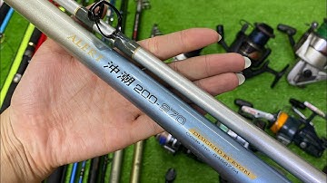 Video 588 : Cầm Câu Máy Câu Bãi Mới Về Thanh Lí Giá Tốt . Máy Câu Chỉ Từ 50k Cần Rút Mini Rap Lure