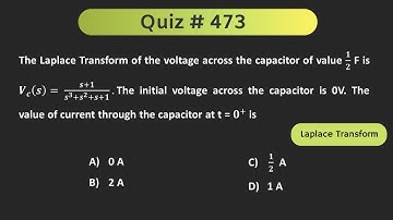 Circuit Analysis using Laplace Transform (Network Analysis) | Quiz # 473