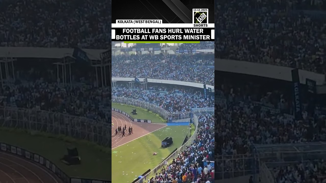 Chaos at Messi Kolkata Tour: fans throw water bottles at WB Sports Minister Aroop Biswas
