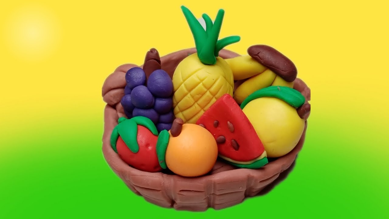 CLAY FRUITS/CLAY ART USING AIR DRY CLAY YouTube