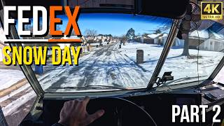 FedEx in the Snow | POV (4K 60 FPS)