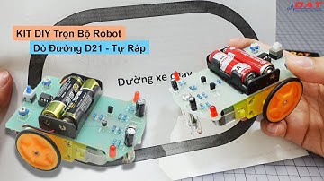 KIT DIY Trọn Bộ Robot Dò Đường D21 - Tự Ráp | Điện tử DAT