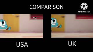 The Amazing World Of Gumball - The Fight Uk Censorship Comparison Usa Vs Uk