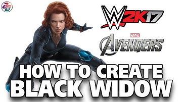 WWE 2K17 How to create Black Widow (without Custom Logo and Mod)✔