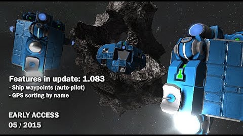 Space Engineers - Update 01.083 - Ship waypoints, GPS sorting
