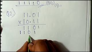 Multiplication of Binary Numbers with Fractions | Number Systems & Conversions