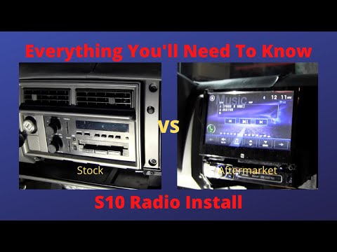 How To Install an Aftermarket Stereo On 1st Gen S10 (Or most Cars)