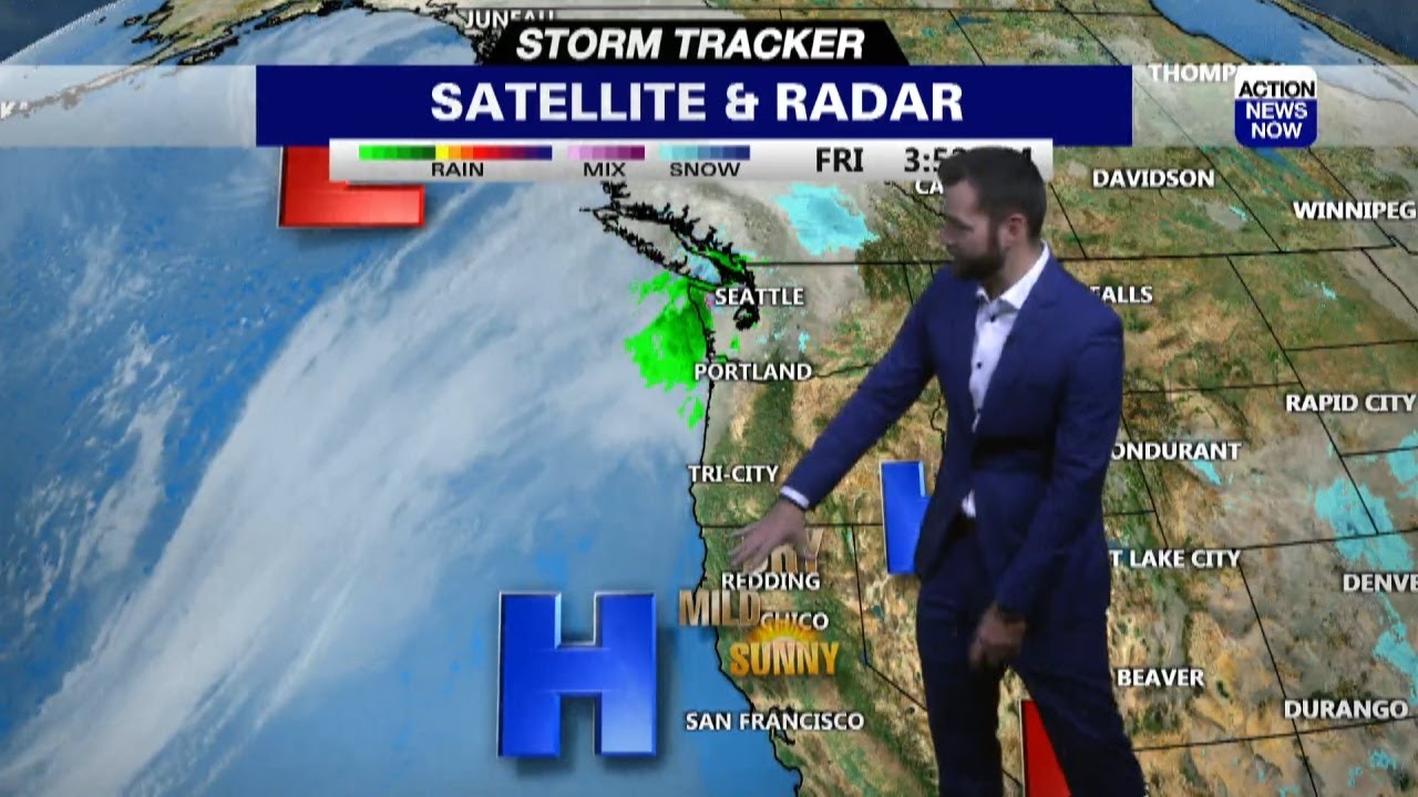 Storm Tracker Forecast: Pleasant Friday, but cooler & wet this weekend ...