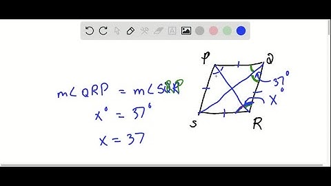 ERROR ANALYSIS Quadrilateral PQRS is a rhombus. Describe and correct the error in finding the value…