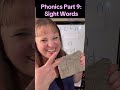 Part 9: Sight Word Instruction.
