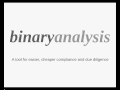Binary analysis tool demonstration