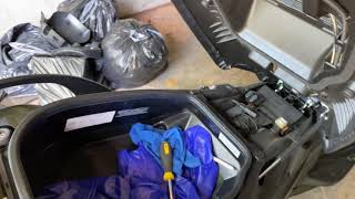 2016 Suzuki Burgman Rear Backrest Removal, Box install