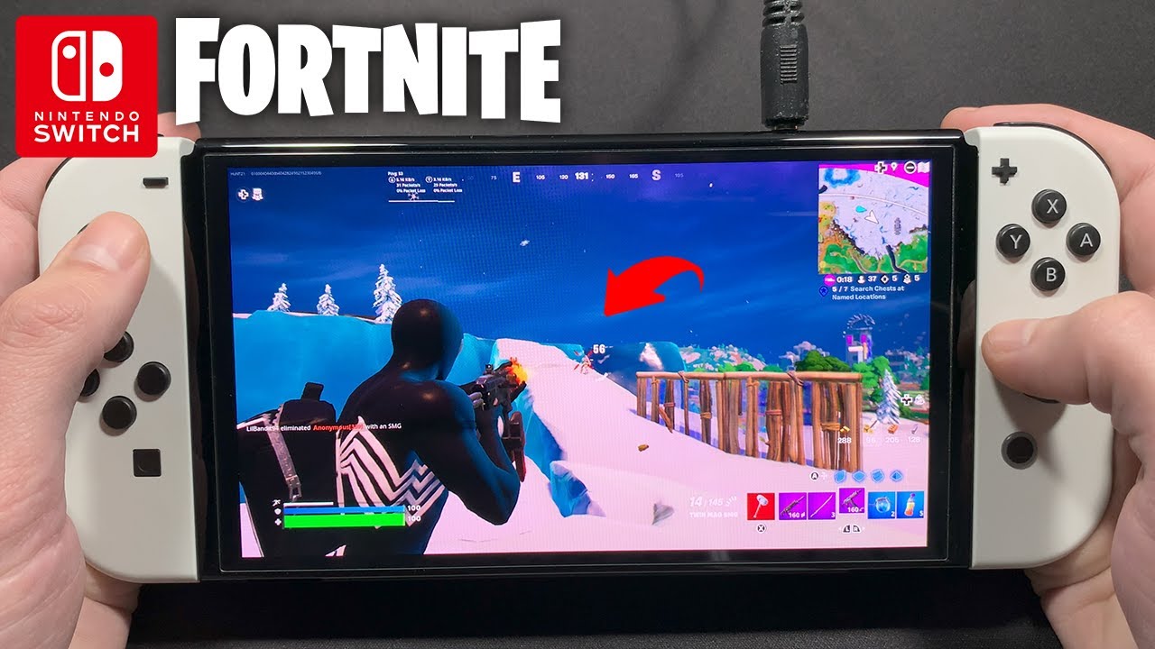 Fortnite Handheld GAMEPLAY on Nintendo Switch OLED YouTube