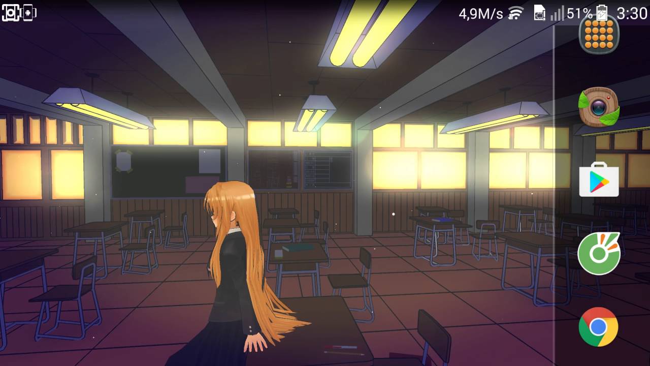 Anime School Girl 3d Android Live Wallpaper Youtube