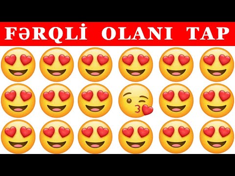 Fərqli olanı tap I Müşahidə qabiliyyətini yoxla I Fərqi tap oyunu