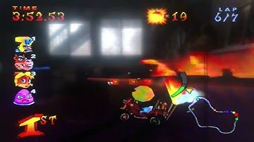 CRASH NITRO KART PS2 INFERNO ISLAND LAPS 7 DR. NEO CORTEX JUNGLE BOOGIE LAPS 7 COCO BANDICOOT 