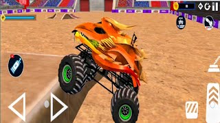 Monster Truck Burby Bgs Epic Monster Trucks Racing High-Speed Stunts On Forest- Android Gameplay