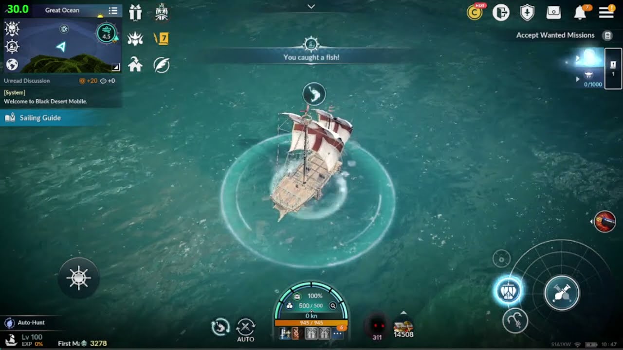 Black Desert Mobile Great Ocean Fishing