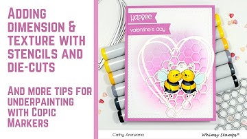 Adding Texture & Dimension using Stencils & Die-Cuts