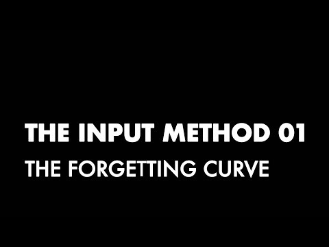 The Input Method 01: The Forgetting Curve