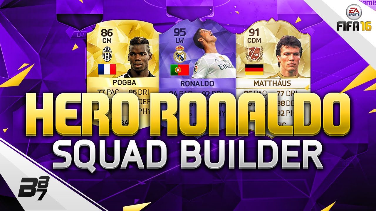 FIFA 16 | INSANE HERO RONALDO SQUAD BUILDER!
