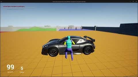 Local multiplayer game development in Unreal Engine Games 5 | Car update 