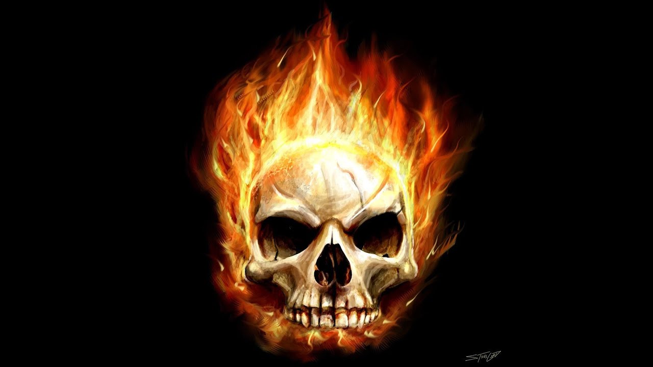 The Harlem Shake Fire Skull - YouTube