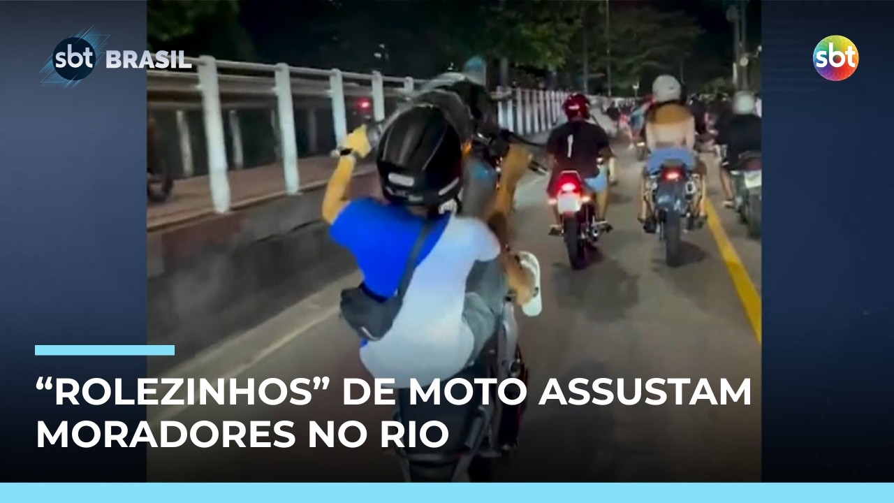 “Rolezinhos” de moto assustam moradores nas madrugas do Rio | #SBTBrasil